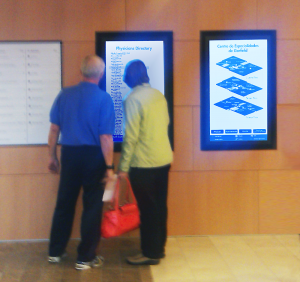 Recessed LCD touch screens